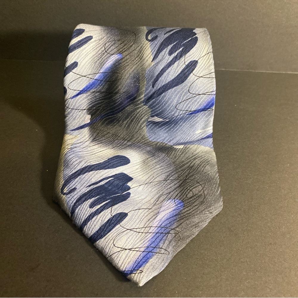 J‎ Garcia Neck Tie Like A Twittering Machine Collection  Fourteen Silk Abstract